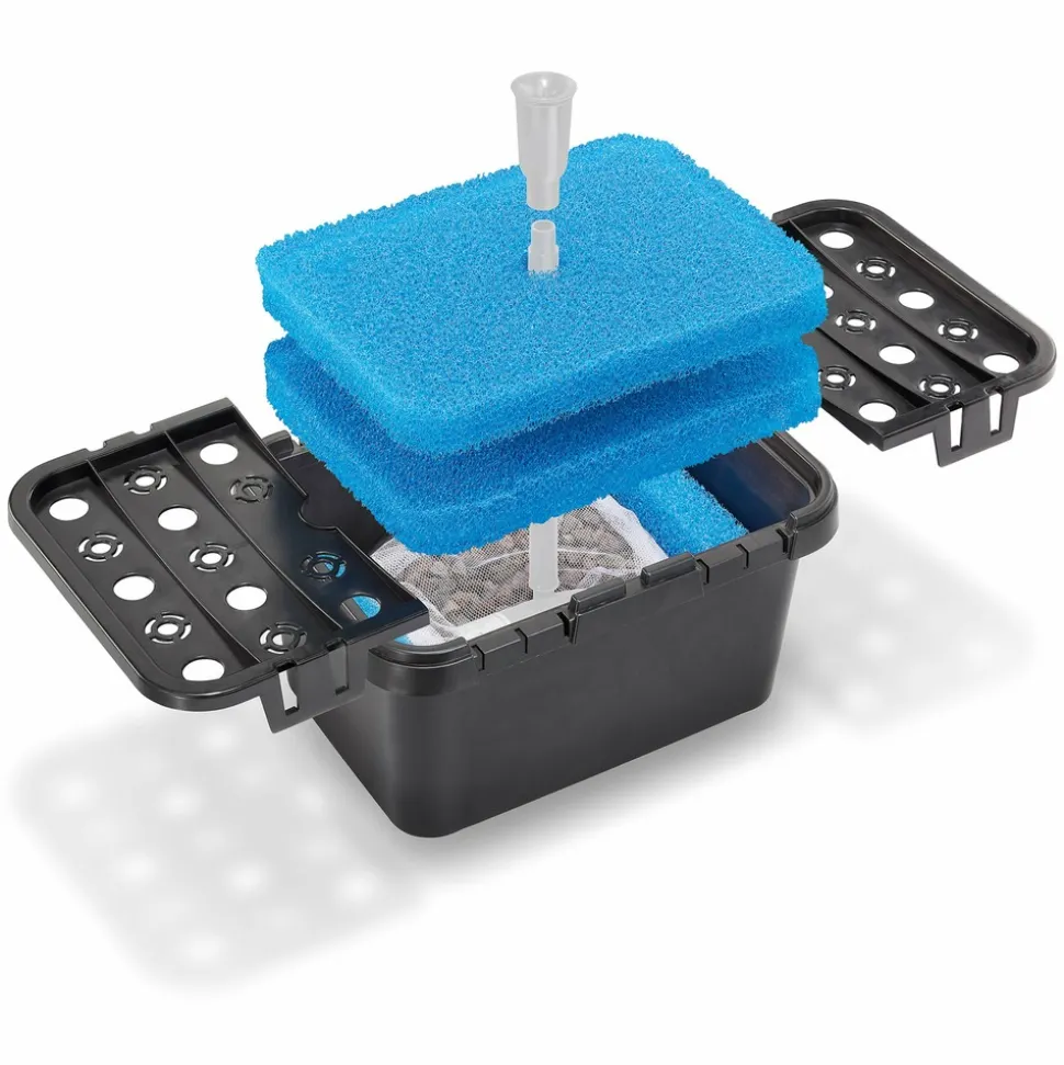 ESOTEC - Kit solaire de filtration de bassin esotec profi 25/700 led lifepo4 batterie module solaire 100953