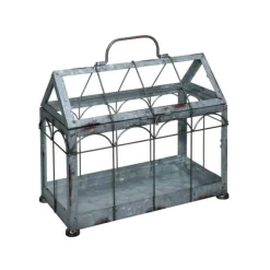 ESSCHERT DESIGN - Mini serre fer et verre 29 cm longueur