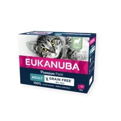 EUKANUBA - Eukanuba - chat adulte - sans céréales - pâtée agneau 85 g