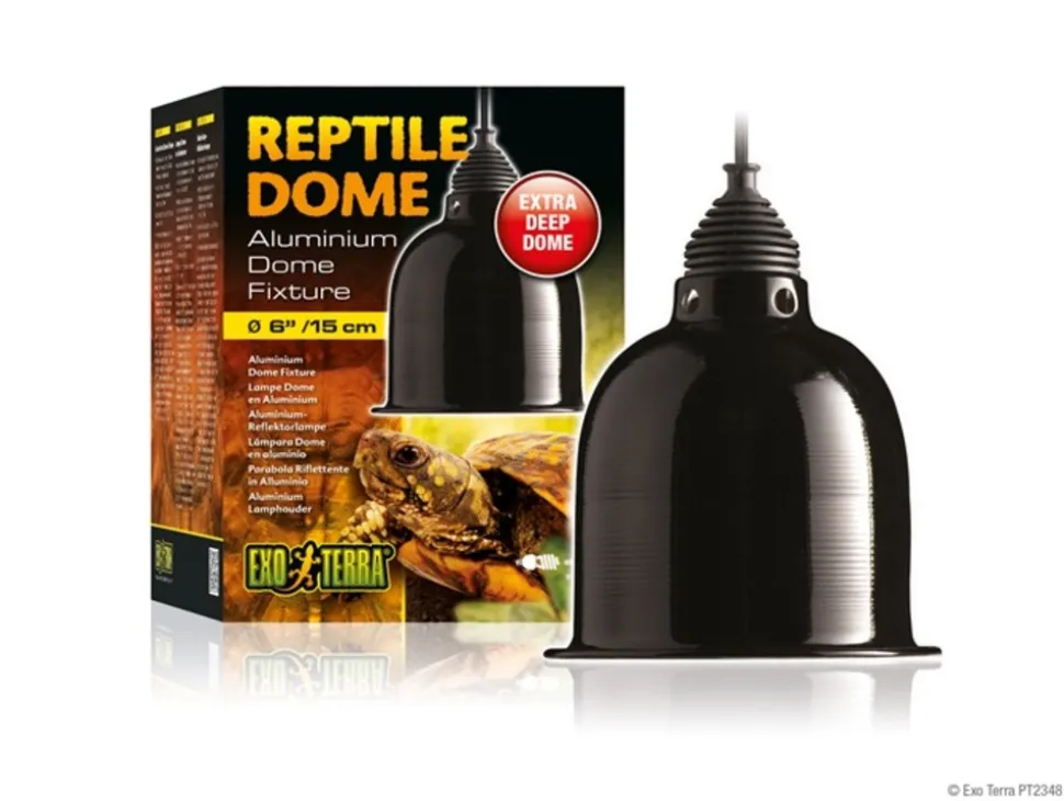 EXO TERRA - Dôme eclairage en aluminium reptile 15 cm