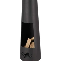 FANCY FLAMES - Cheminée de terrasse rond en acier