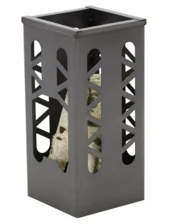 FARM COOK - Cheminée d'extérieur en acier tanana h 60 cm-acier naturel-28 --28x28 cm--acier naturel