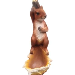 FARMWOOD ANIMALS - Mangeoire écureuil sur arbre en résine 11x9x27 cm