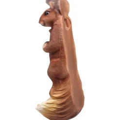 FARMWOOD ANIMALS - Mangeoire écureuil sur arbre en résine 11x9x27 cm