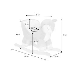 Fauteuil faon à bascule pour enfant