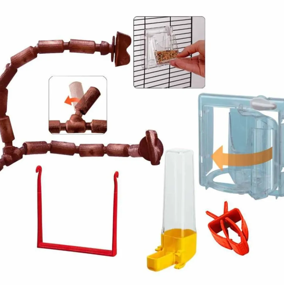 FERPLAST - Cage à oiseaux giulietta 5 69 x 34,5 x 58 cm 52067117