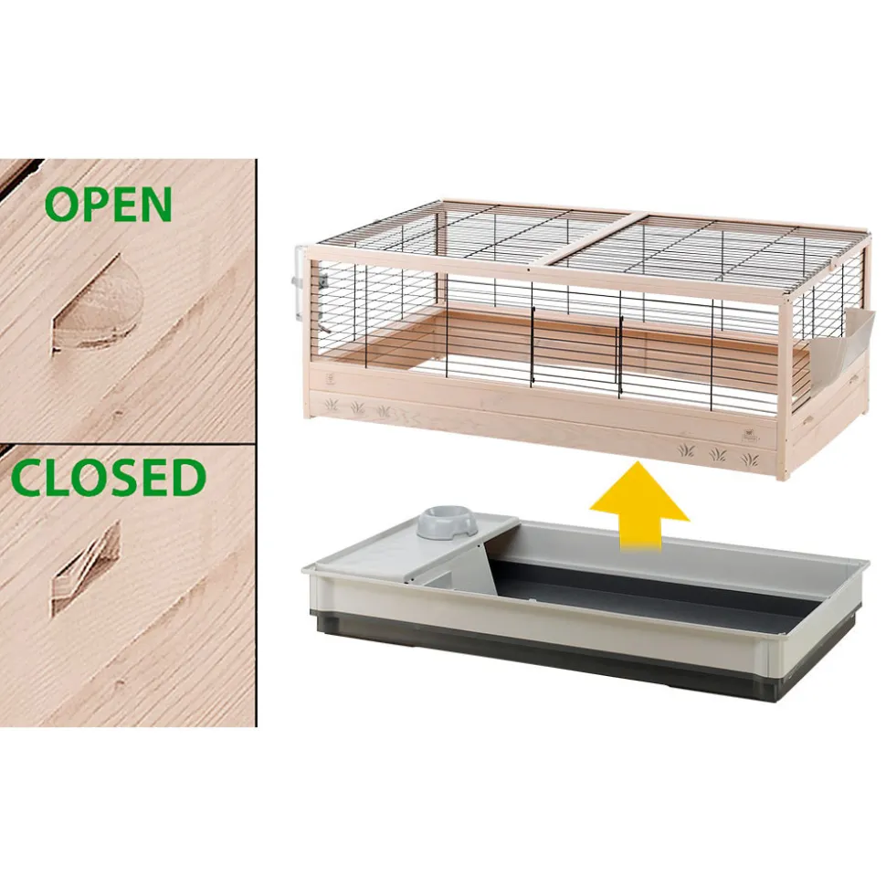 FERPLAST - Cage pour lapins arena 120 125 x 64,5 x 51 cm 57089717