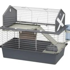 FERPLAST - Cage pour lapins avec accessoires 78* 48*65 cm -