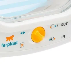 FERPLAST - Chatiere plastique swing - 26,2 x 10,2 x 31,2 cm - blanc - pour grand chat et petit chien