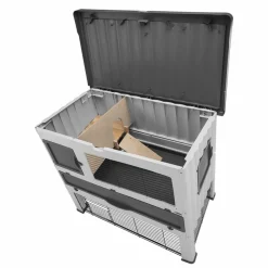 FERPLAST - Clapier grand lodge 120 plastique gris 57085360