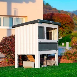 FERPLAST - Clapier grand lodge 120 plastique gris 57085360