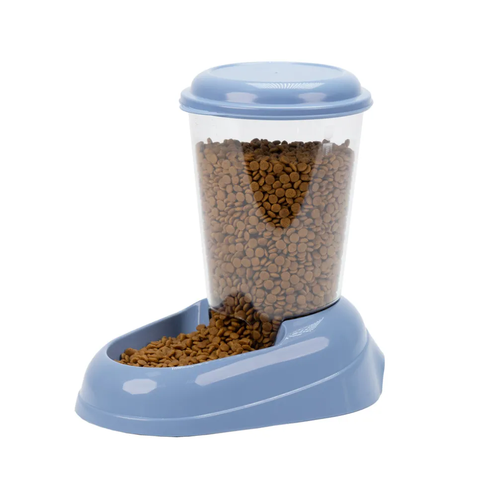 FERPLAST - Ferplast distributeur de croquettes pour chiens et chats zenith, 3 litres, distributeur de croquettes pour animaux, fond