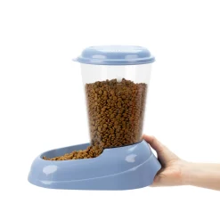 FERPLAST - Ferplast distributeur de croquettes pour chiens et chats zenith, 3 litres, distributeur de croquettes pour animaux, fond
