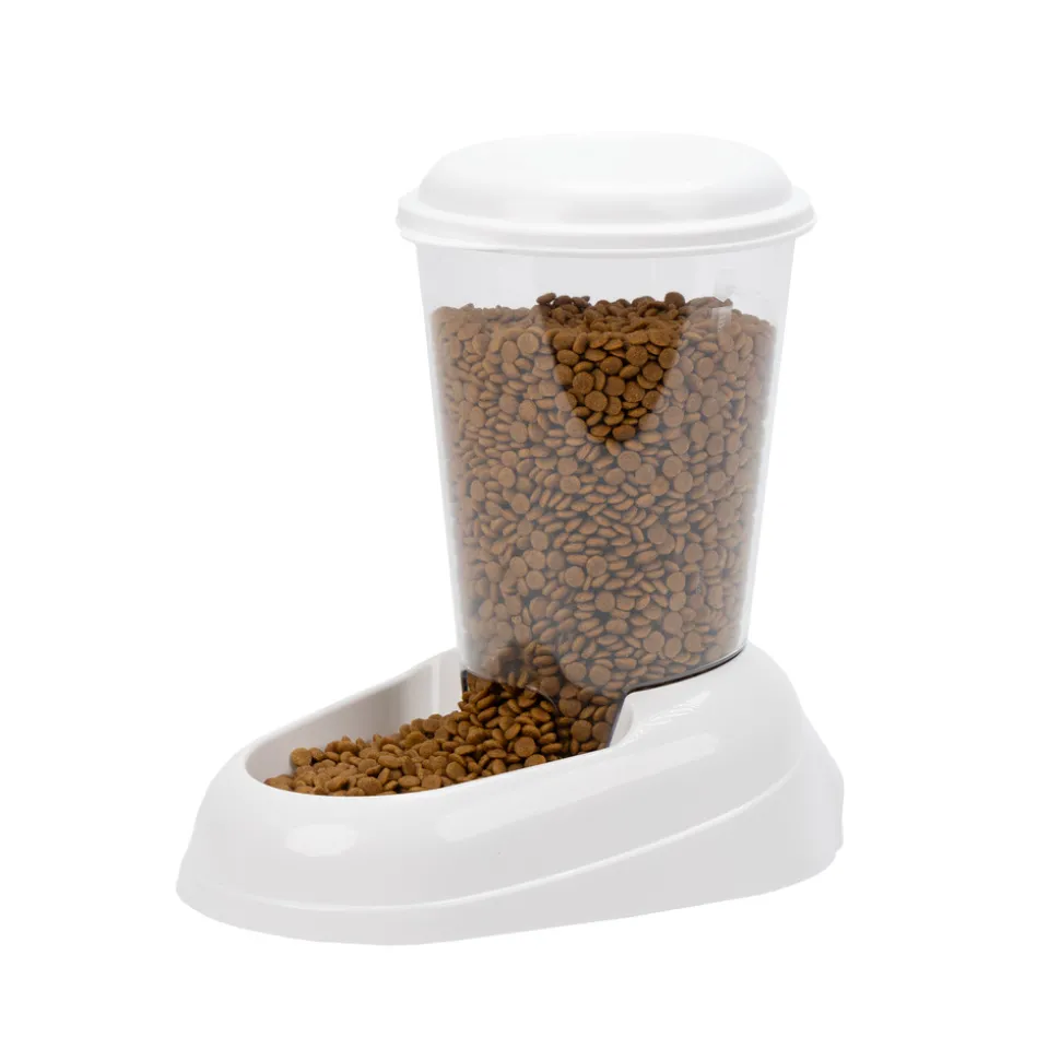 FERPLAST - Ferplast distributeur de croquettes pour chiens et chats zenith, 3 litres, distributeur de croquettes pour animaux, fond