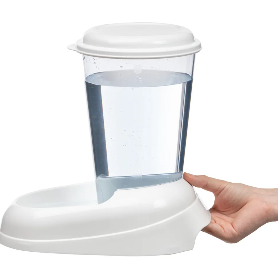 FERPLAST - Ferplast distributeur d'eau pour chat et chien nadir, abreuvoir 3 litres pour petits et moyens chiens, fond antidérapant, 29,2 x