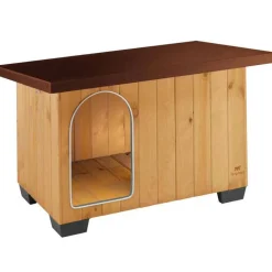 FERPLAST - Niche pour chiens Baita 80 Marron - 102 x 70 x 65,5 cm