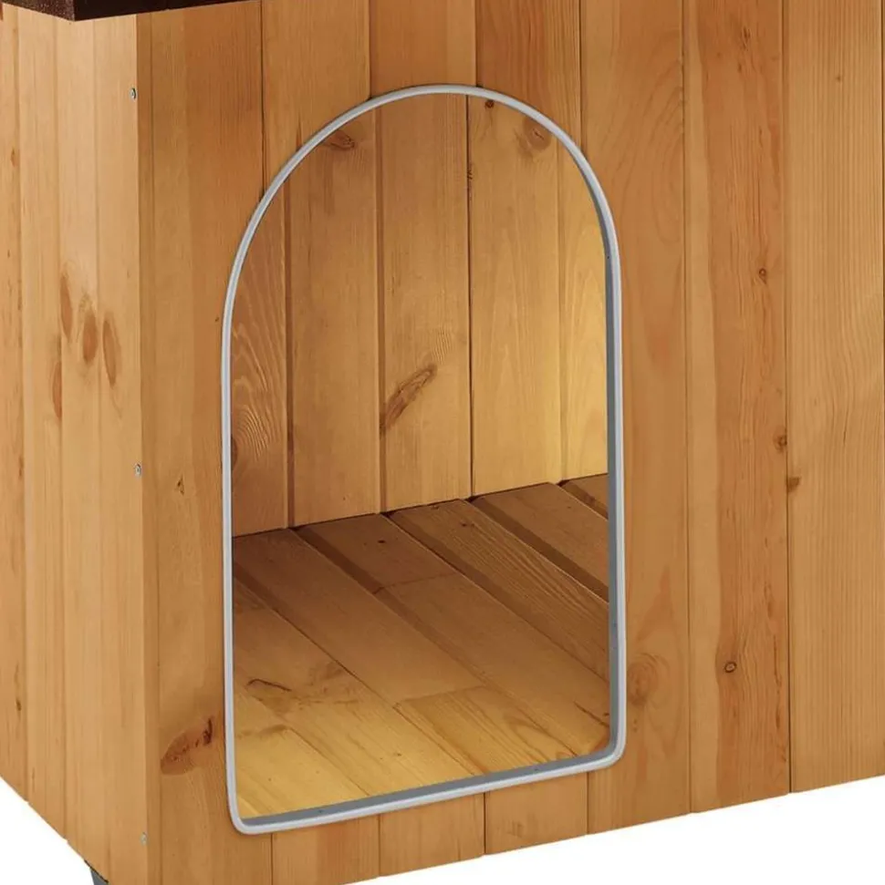 FERPLAST - Niche pour chiens Baita 80 Marron - 102 x 70 x 65,5 cm