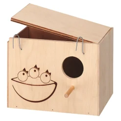 FERPLAST - Nid bois médium : 19,5x14x14cm