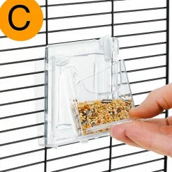 Ferplast cage à oiseaux rekord 2 cage pour oiseaux, canaris, perruches ondulées, en métal, accessoires inclus mangeoires rotatives