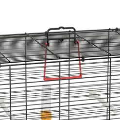 Ferplast cage oiseau piano 4, cage canari oiseaux, avec mangeoires, abreuvoir pour oiseaux, 59 x 33 x h 55 cm, avec accessoires,