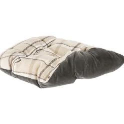 Ferplast couchage rembourré pour chats et chiens charles 70, divan avec coussin, sofa pour animaux, écossais, velours doux,