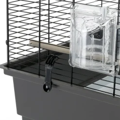 Ferplast grande cage pour canaris, perruches et oiseaux exotiques piano 6, avec mangeoires pivotantes et accessoires