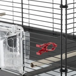 Ferplast grande cage pour canaris, perruches et oiseaux exotiques piano 6, avec mangeoires pivotantes et accessoires