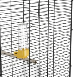 Ferplast grande cage pour canaris, perruches et oiseaux exotiques piano 6, avec mangeoires pivotantes et accessoires