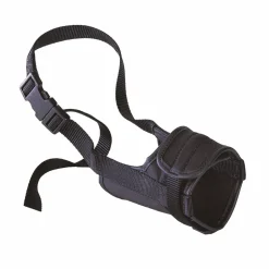 Ferplast muselière pour chiens très petits safe mini anti-morsures, nylon robuste, partie antérieure ouverte, rembourrage souple,