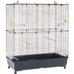 Ferplast volière cage à oiseaux planeta large grande cage pour canaris, pinsons, perruches ondulées, inséparables, métal,