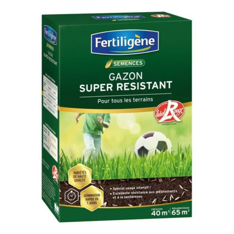 FERTILIGENE - Fertiligene gazon super resistant tous terrains - 1 kg