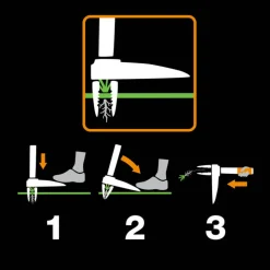 FISKARS - Désherbeur 4 dents acier manche aluminium Xact™ L100cm