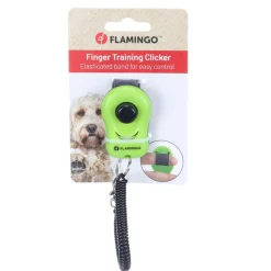 FLAMINGO - Clicker xin vert 6cm l x 4cm l x 2cm h pour chien