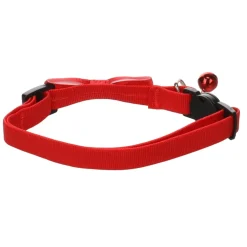 FLAMINGO - Collier avec nœud castor rouge 20 – 35 cm pour chat