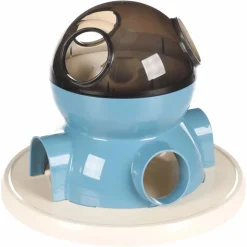 FLAMINGO - Distributeur de friandises pour chats diso blanc et bleu