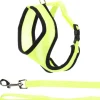 FLAMINGO - Harnais avec laisse jaune fluo pour grand chat