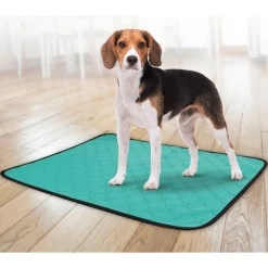 FLAMINGO - Tapis de dressage antidérapant lavable patsy l vert