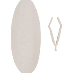 FLAMINGO - Un os de seiche blanc 15 cm avec support pour oiseaux