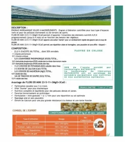 FLORIVERT - Engrais flori er mini 23-5-11 3 mgo 3 cao (4), 25kg, printemps, mini-granulés - florivert neg01813