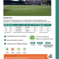 FLORIVERT - Gazon sport jeux terra sport 1 kg résistant au piétinement, homogénéité rapide - florivert 1206453