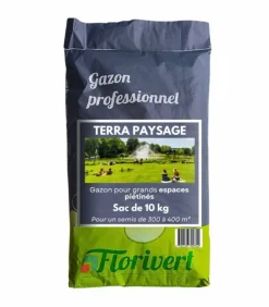 FLORIVERT - Semences gazon terra paysage 10 kg pour un gazon fin et dense facile à établir - florivert 1201635