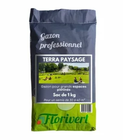 FLORIVERT - Semences gazon terra paysage 1 kg pour un gazon fin et dense facile à établir - florivert 1206448