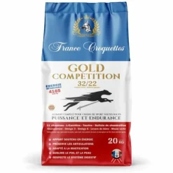 FRANCE CROQUETTES - Croquette pour chien adulte gold competition 32/22 – 12kg – très actif– france croquettes