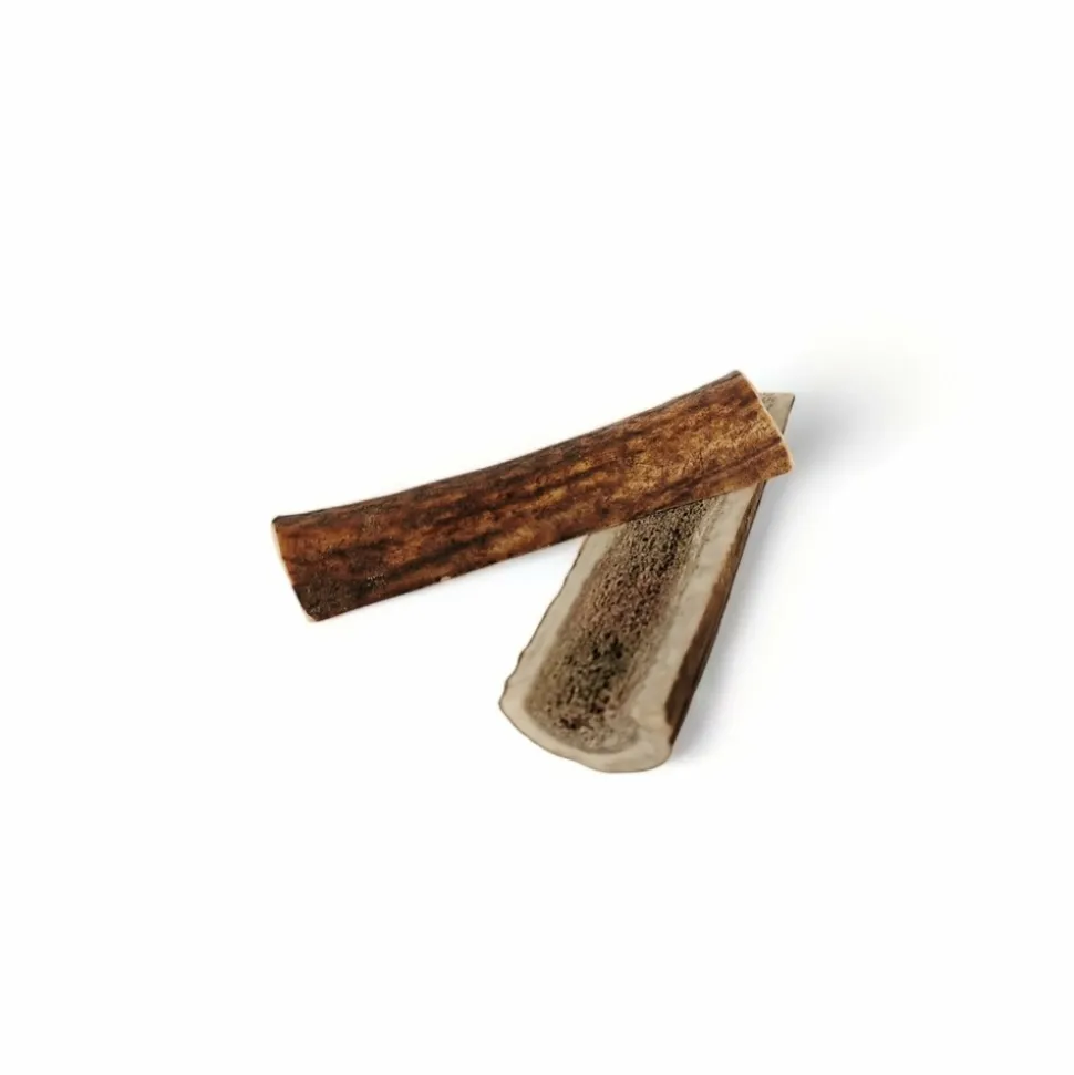 FRANCE CROQUETTES - 2x bois de cerf l fendu (55/70gr) - chien <30kg - france croquettes