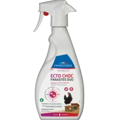 FRANCODEX - Ecto choc antiparasitaires duo 750 ml pour volailles et poulaillers