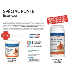 FRANCODEX - Spécial ponte, pot de 400 g pour poule pondeuse