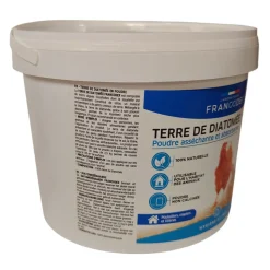 FRANCODEX - Terre de diatomée 2,5kg pour poulaillers, clapiers et litières