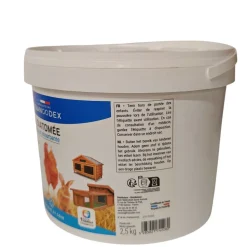 FRANCODEX - Terre de diatomée 2,5kg pour poulaillers, clapiers et litières