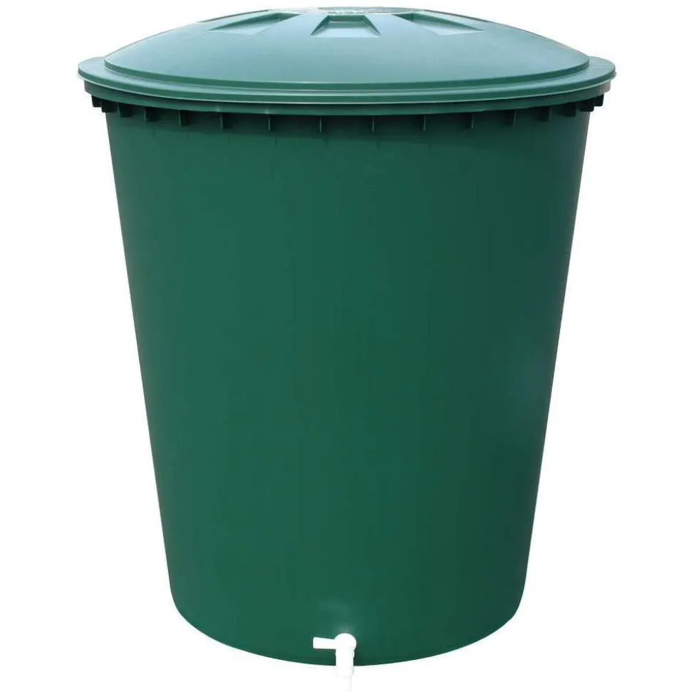 GARANTIA - Cuve cylindrique complète avec couvercle et robinet : verte, 310L