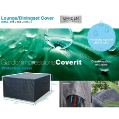 GARDEN IMPRESSIONS - Housse pour ensemble salon-dînette coverit - 278x278xh70 cm